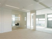 Wipro systeemwand met glas